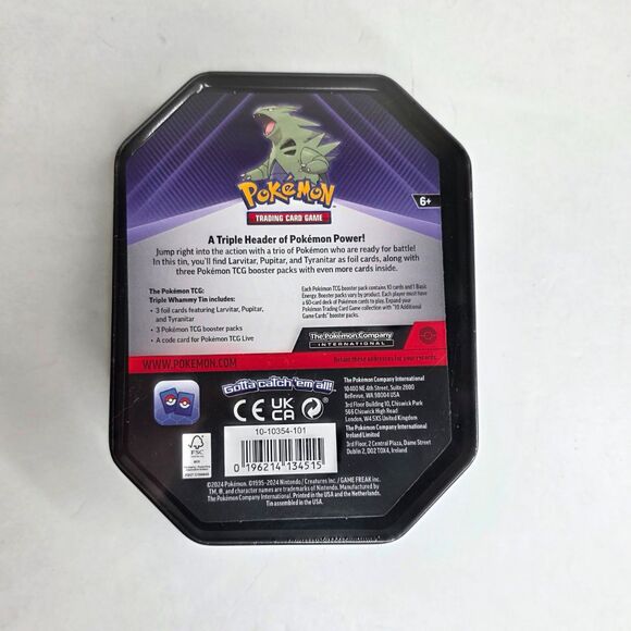 Pokemon Triple Whammy Tins Darkrai Slaking Tyranitar - Set of 3 - Factory Sealed - Picture 6 of 10